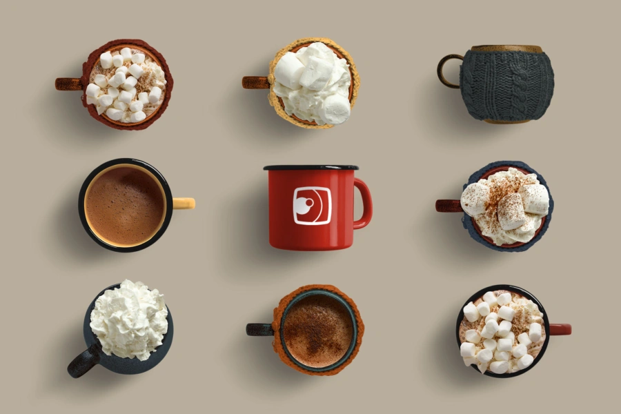 Hot chocolate at Christmas with Square Eye