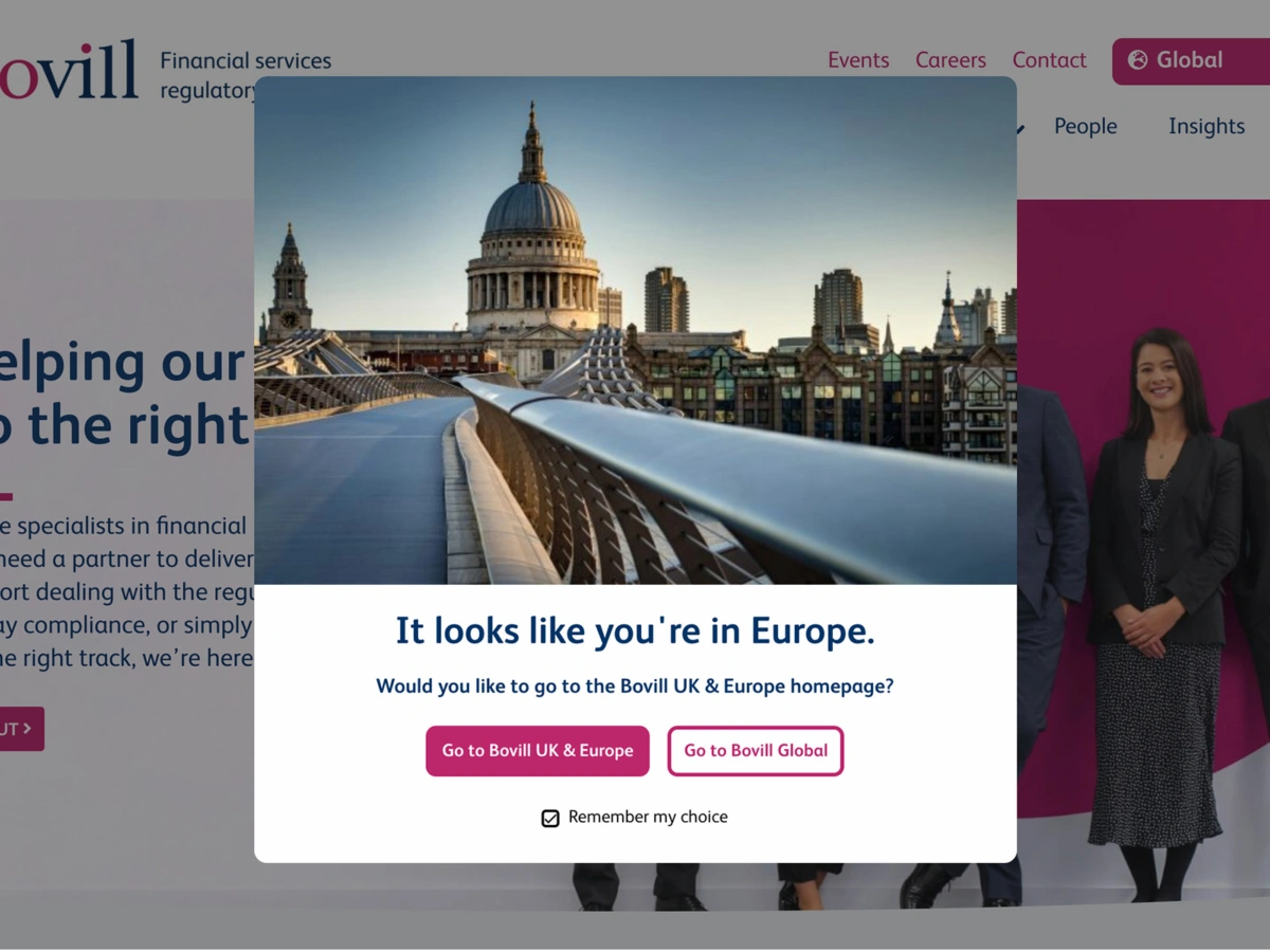 Bovill: geodetection